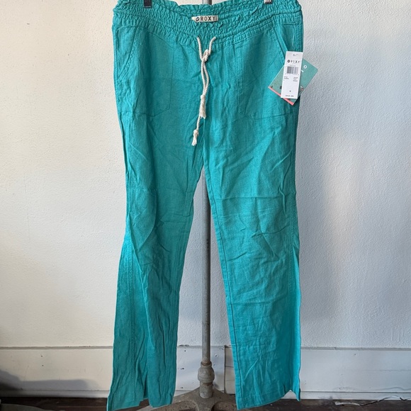 NWT Roxy Linen Lounge Pants Size Medium - Picture 3 of 7